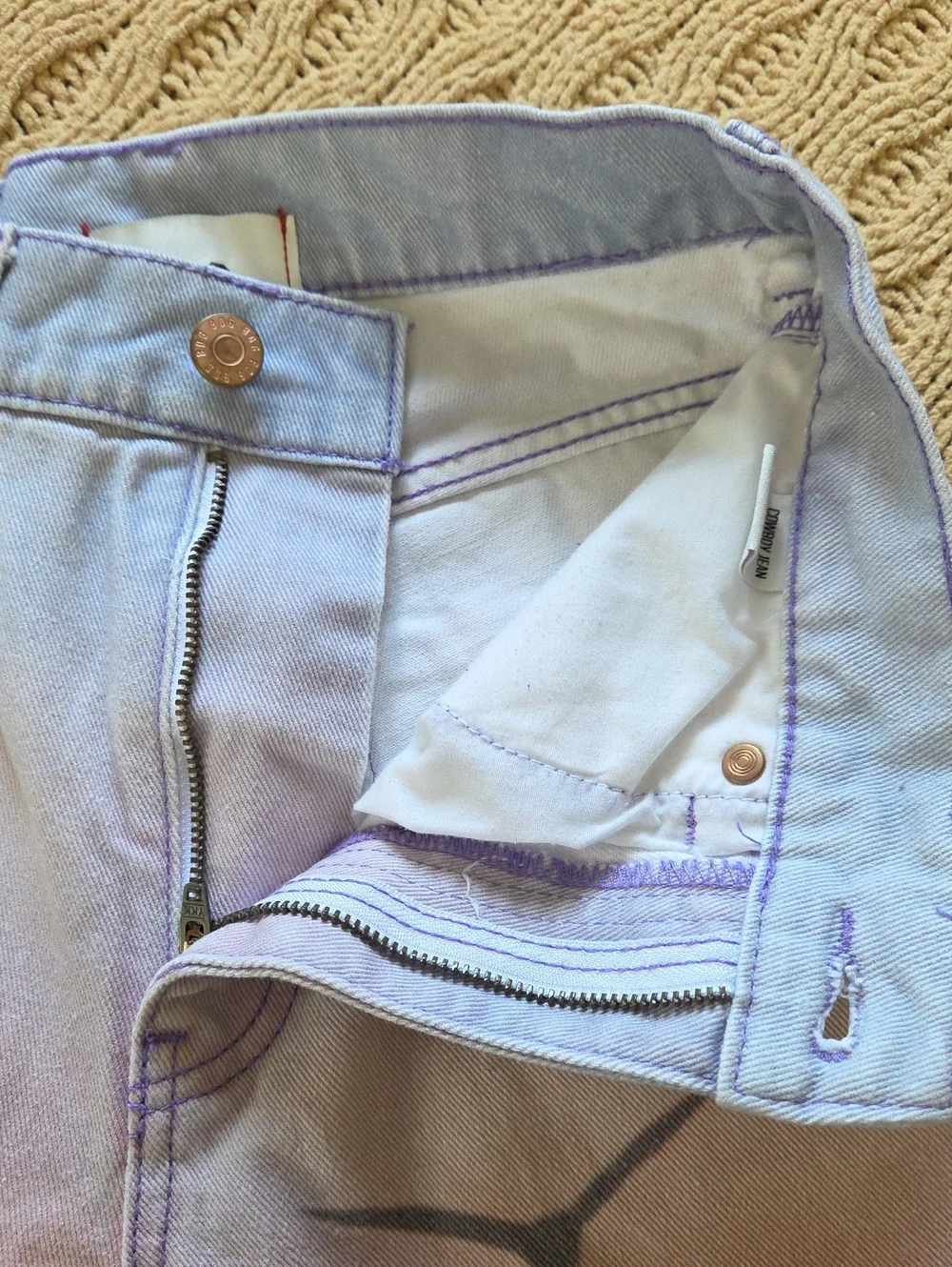 BDG Urban Outfitters Cowboy Jeans Indi Coastal Sunset Print - Size 25